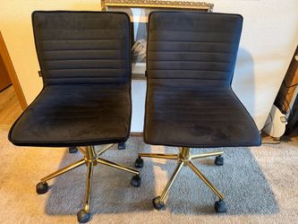 Black Velvet Office Chairs
