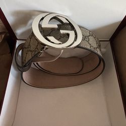 GG Monogram Supreme Belt Size 85