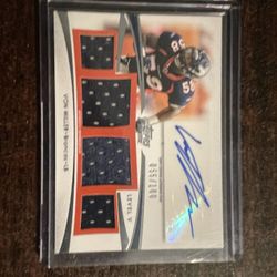 Von Miller Signed Game Worn Jersey Thread 55/100