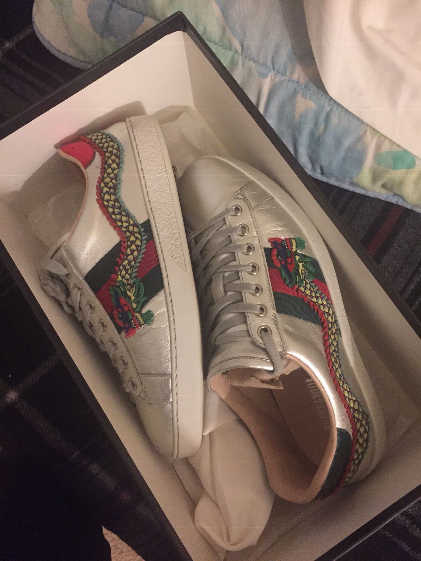 Size 8 Gucci Ace’s & Margiela Paint Sneakers Price Is For Both Not Each