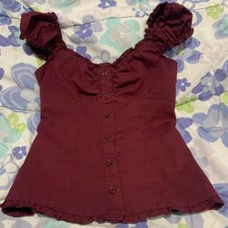 Hollister Talia Top in Red