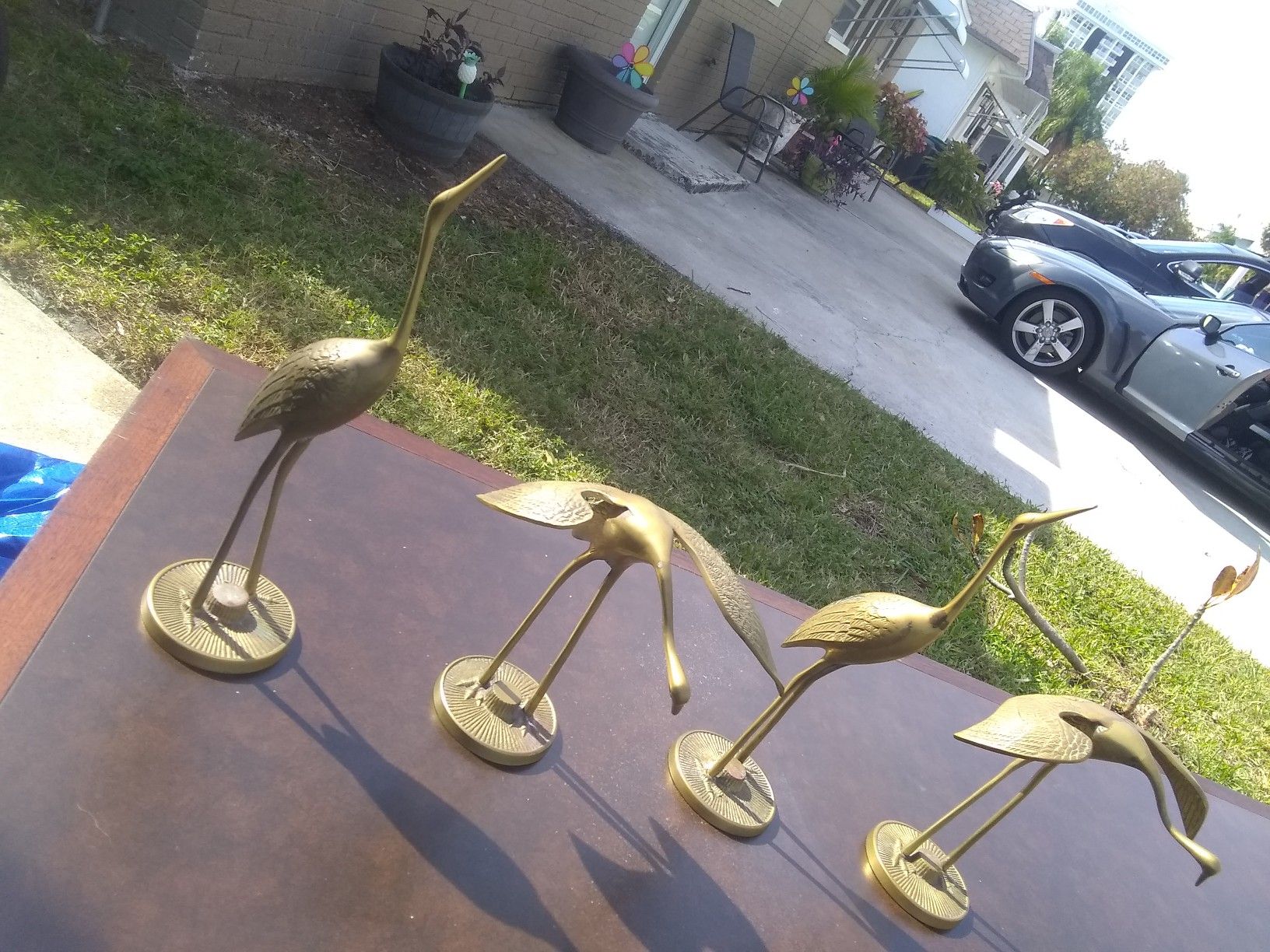 Real brass collectable statues
