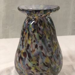 Handblown Artisan Multicolor Vase