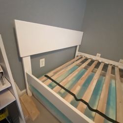 Queen White Bed Frame 