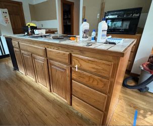 Free Solid Oak Kitchen Cabinets and Bath Vanity