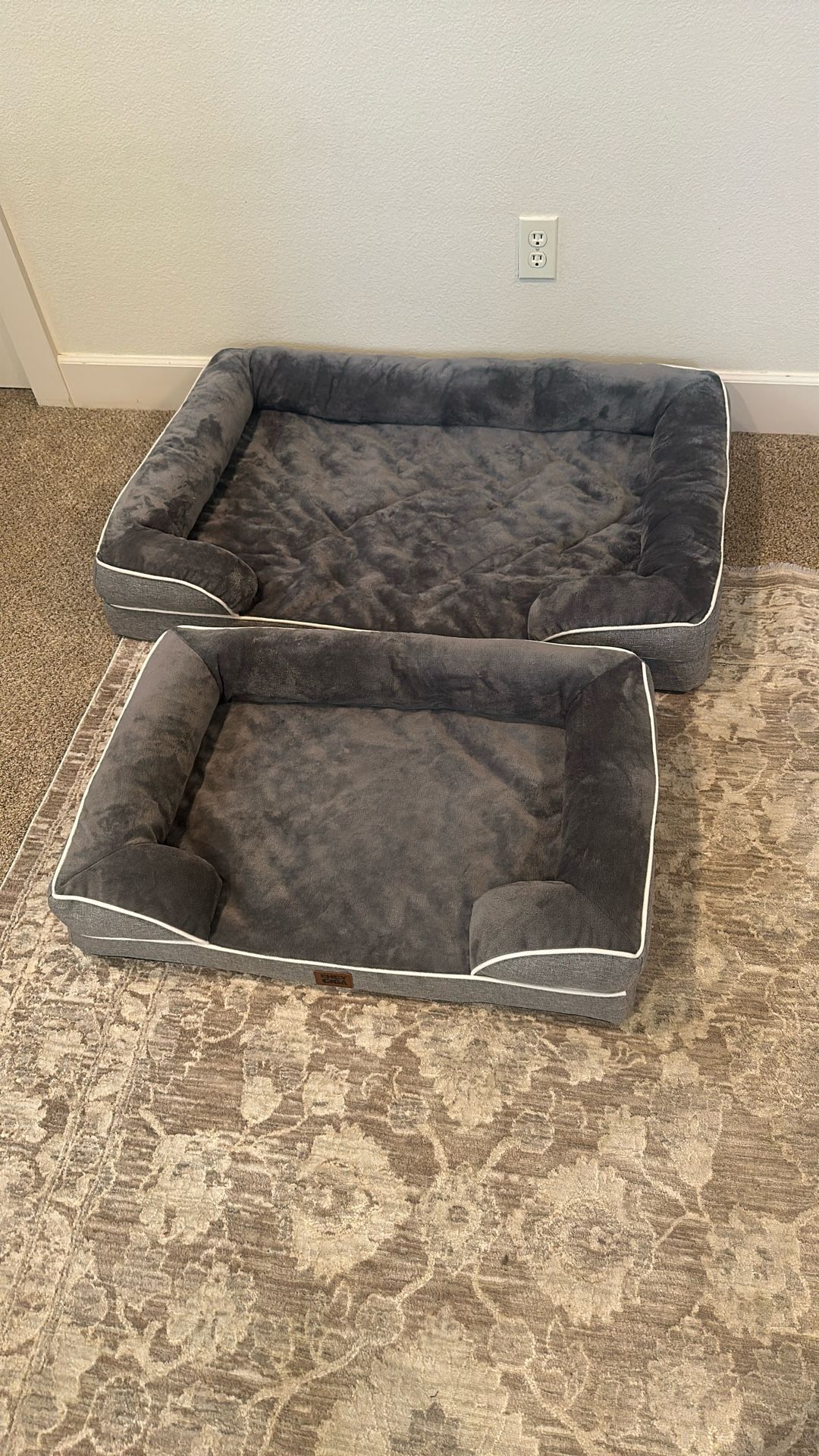 Two Dog Beds (small And Large) 