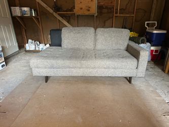 Futon-style Couch/Sofa Light Grey/Beige Color 75W x 37D x 36H