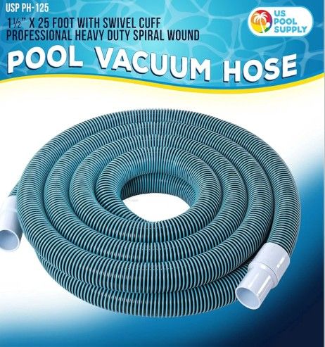 U.S. Pool Supply Pool Vacuum Hose - 1-1/2" x 25