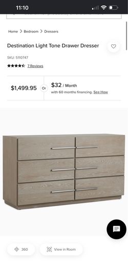 Modern Six Drawer Dresser