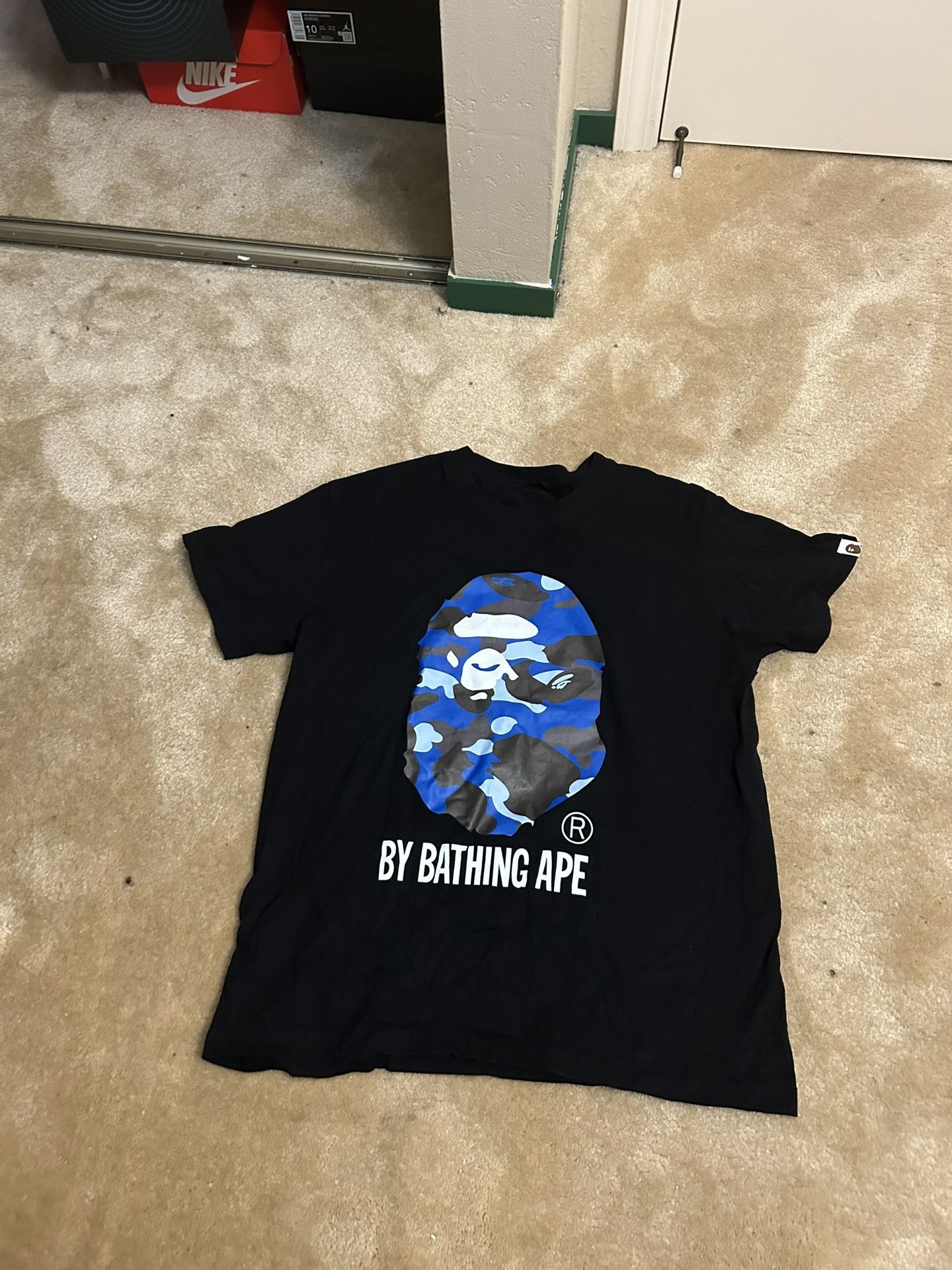 medium size bape shirt