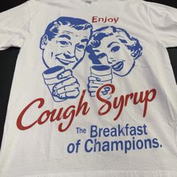 Awful Lot Of Cough Syrup Graphic Tee-Enjoy Cough Syrup 