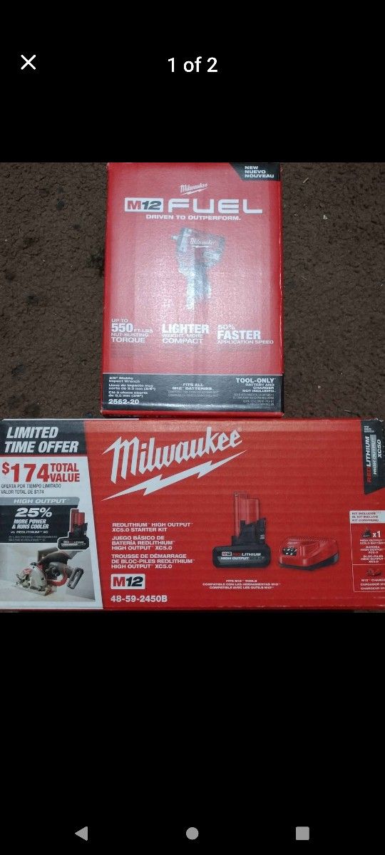 Milwaukee 3/8 Impact With 5.0 