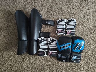 Revgear Boxing/MMA gloves & Shinguards