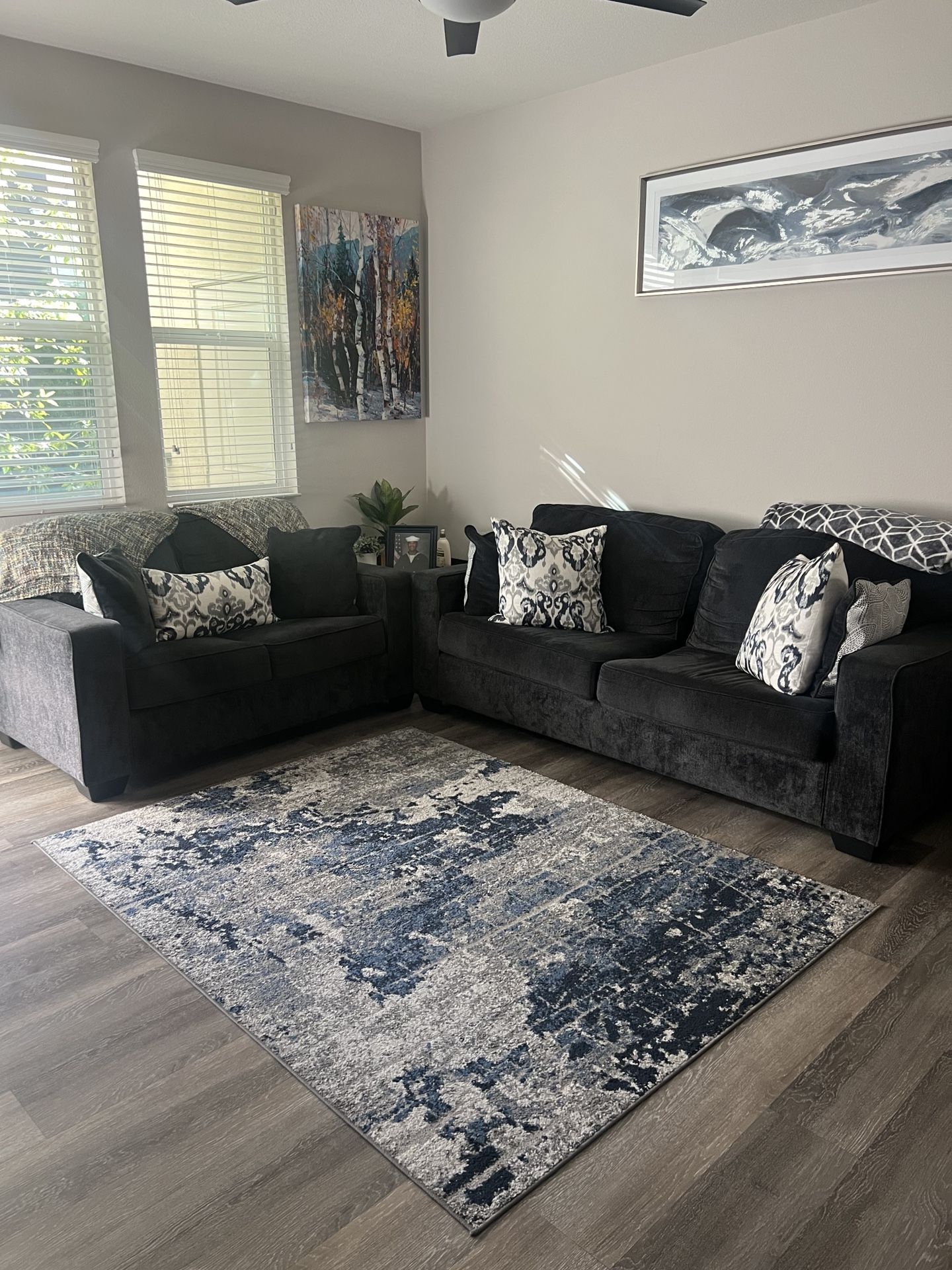 Blue Couch Set