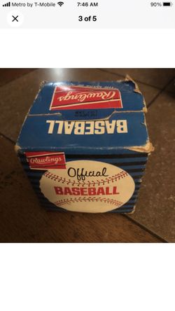 1960’s 70's Rawlings RO Baseball NEW In Sealed Box Collectible Sealed