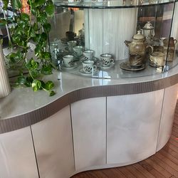 S Shaped China Cabinet