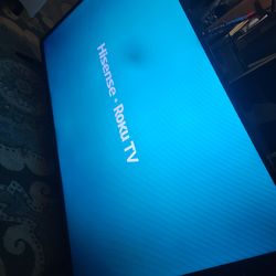 55" Hisense roku tv 60hertz ultra thin HDTV x2 remote 85$
