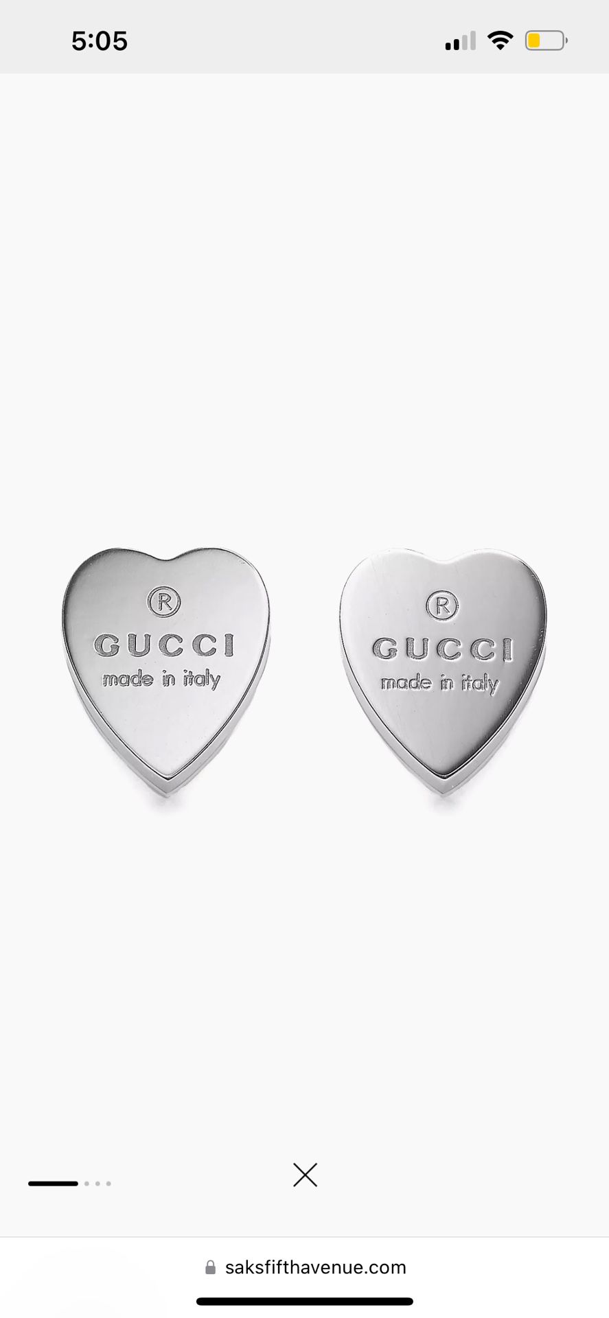 Gucci Heart Earrings 