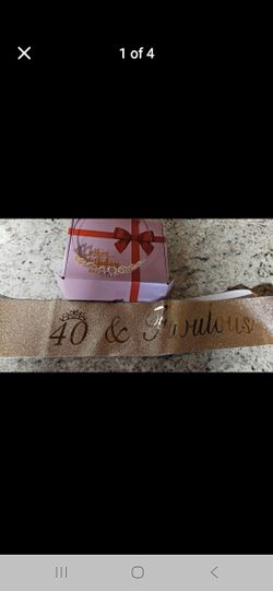 40th Birthday Tiara And Sash