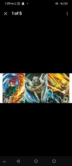 demon slayer 11x17 3d image switching poster
