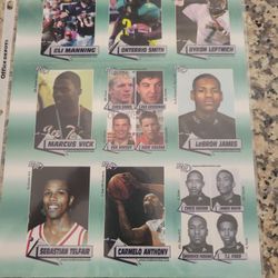 Complete uncut Rookie Review sheet in plastic mint