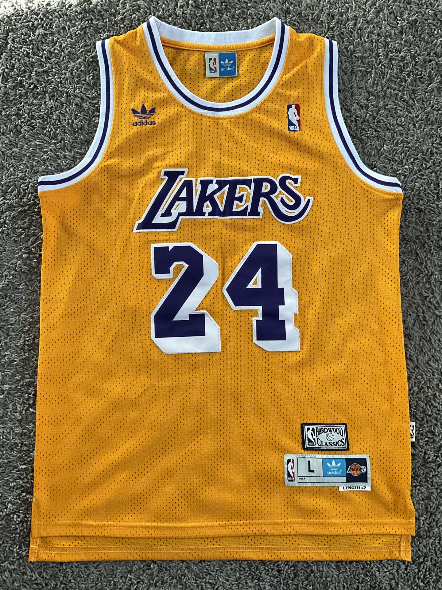 Kobe Bryant Lakers Hardwood Classics #24 Swingman Jersey Adidas Size L