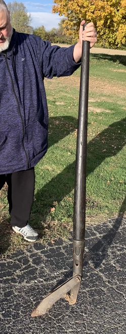 Antique Iron Railroad Train Box Car Mover Lever Pry Bar APPLETON,Wis RR Tool