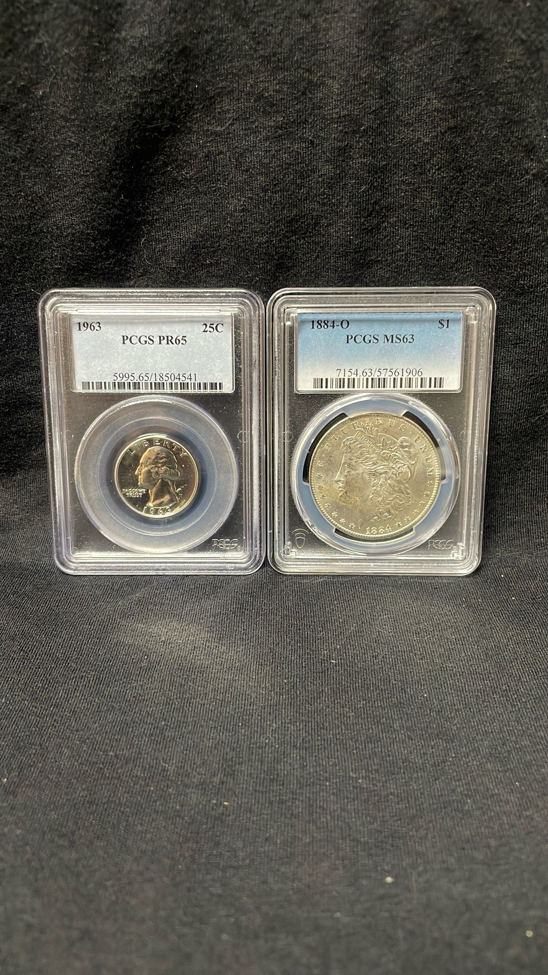 2 PCGS Graded U.S. Silver Coins