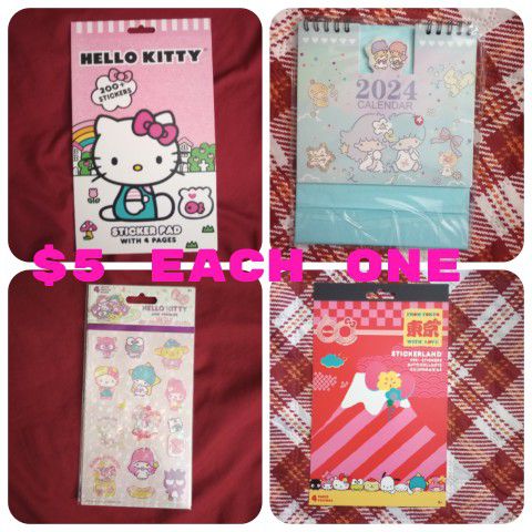 HELLO KITTY STICKERS/ CALENDAR 👉PRICE IS FOR EACH ITEM 👈