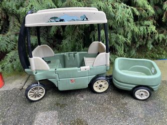 Safari Covered Wagon With Trailer