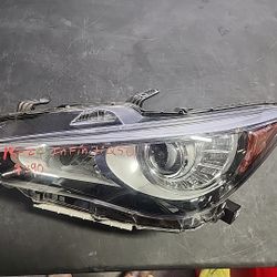 Infiniti Q50 Driver Left Side Headlight 2018 2019 2020 2021 2022 2023 2024  Part $390