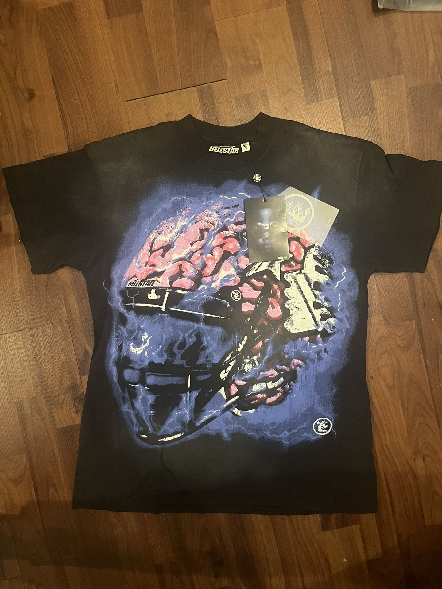 Football Brain Helmet Hellstar Tee With Working NFC