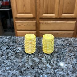 Mini Corn Salt And Pepper Shakers.  Brand New With Stickers