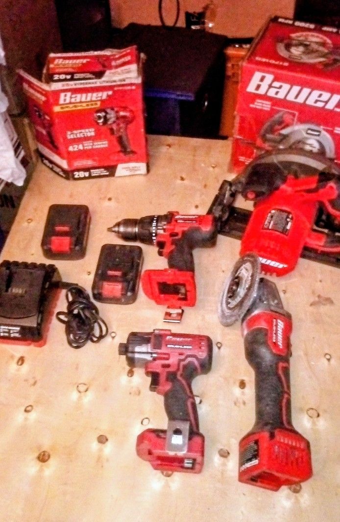 Price Change Now $100 Assortment Of Bauer Power Tools