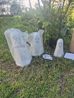 Halloween Ghost Yard Decorations Set of 3