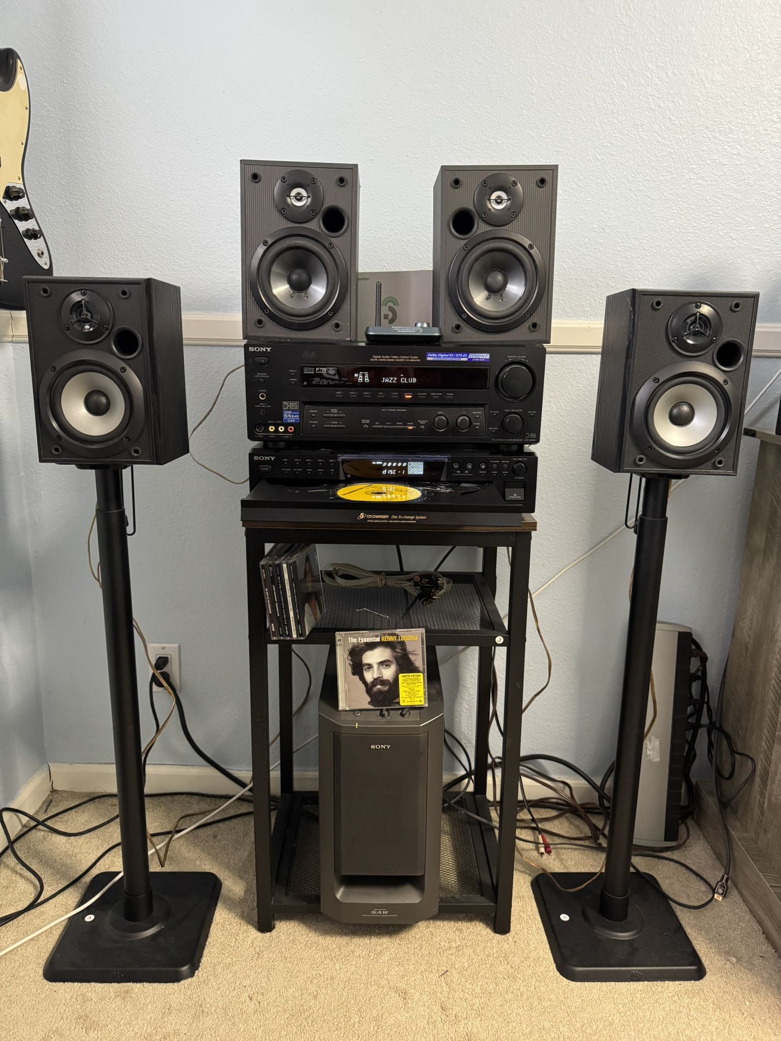 SONY Bluetooth, CD & Radio Stereo system (Speaker Stand NOT included)