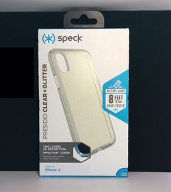 New iPhone X Speck Presidio Clear+Glitter case