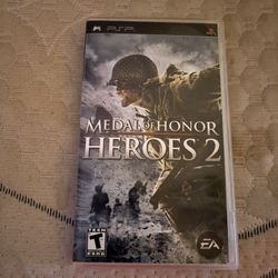 Medal of Honor Heroes 2 PSP Playstation Portable Complete CIB