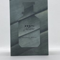 Zest + Vetiver by Michael Malul 3.4oz For Men EDP Spray