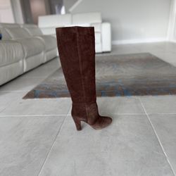 Jessica Simpson Ference Chocolate Suede Boot - Size 7