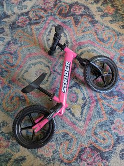 Strider Sport pink Balance bike bicycle