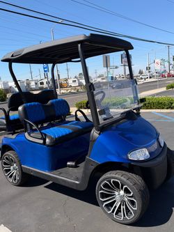 EZGO RXV Blue Golf Cart