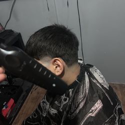 cutting hair