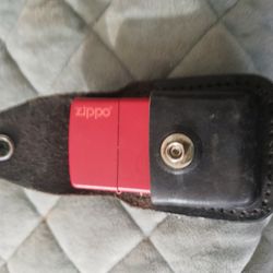 Zippo Lighter With Zippo Case 15 Years Old. Never Used