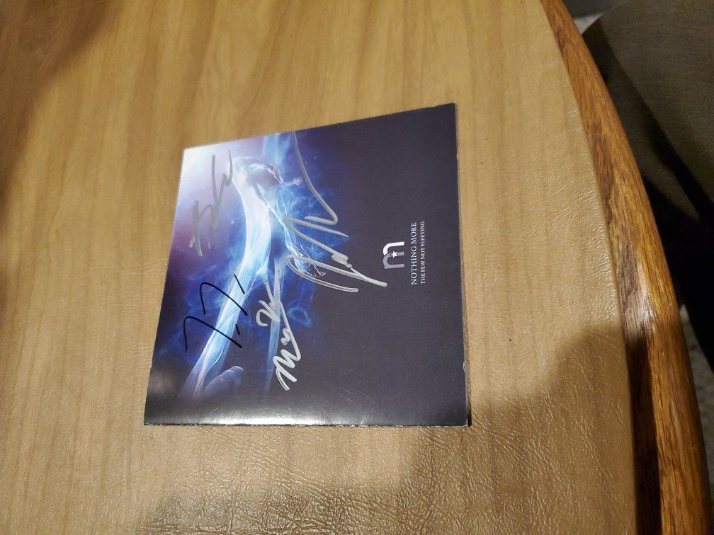 The Band(Nothing More)Signed C.D Cover