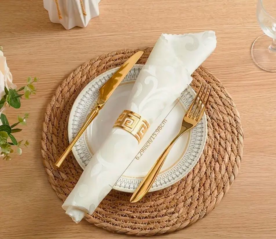 1 dollar each Round Rattan Placemats