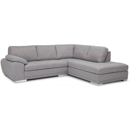 Gray Loveseat Chaise Sectional (Palliser Miami from TEMA)