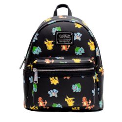 Loungefly Pokemon Starters AOP Mini Backpack