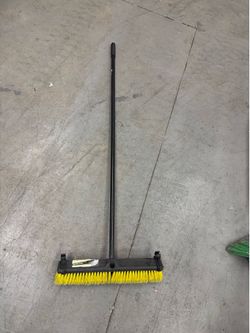 24” Heavy Duty Push Broom - Yellow Bristles