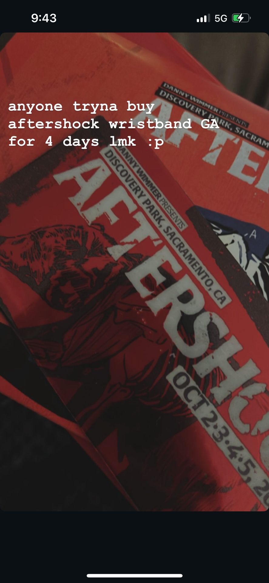 AFTERSHOCK WRISTBAND